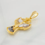 Dije Cruz San Miguel 7.2g / 4cm Tres Oros 18K
