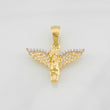 Dije Angel 2.9g / 2.5cm Dos Oros Amarillo Blanco 18K