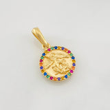 Dije Medalla San Miguel 1.55g / 2cm Oro Amarillo 18K