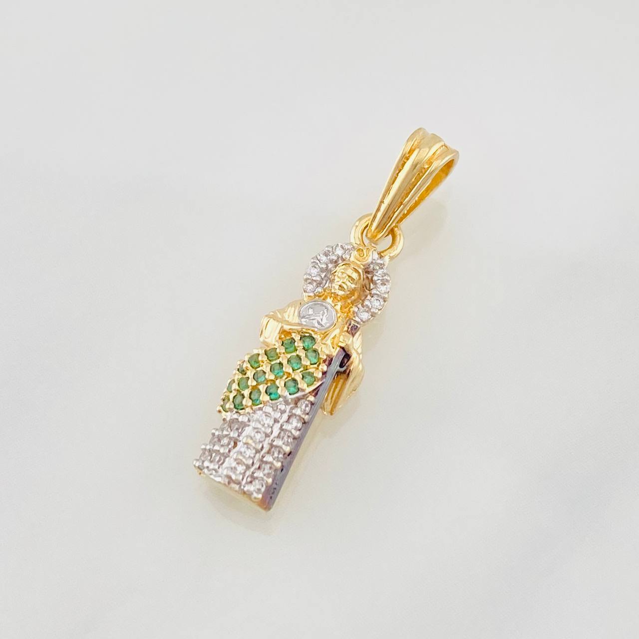 Dije San Benito 1.5g / 2.3cm Tres Oros 18K