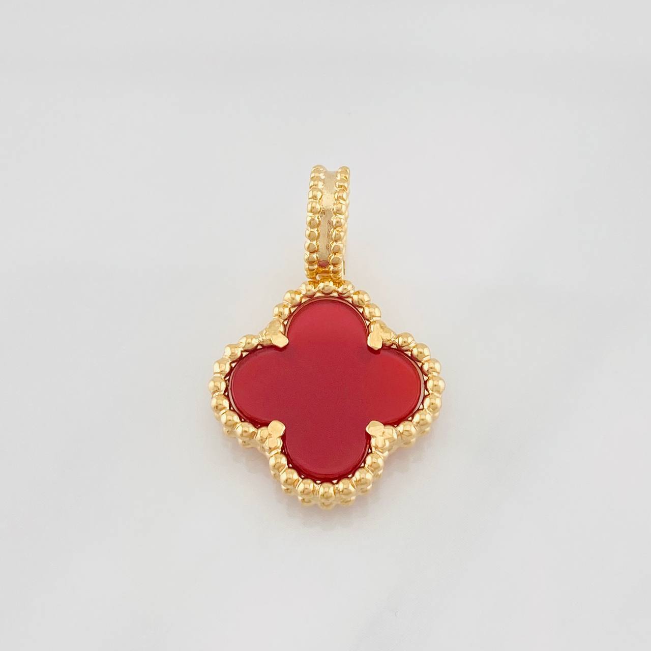 Dije Trebol Agata 5.15g / 3cm Oro Amarillo 18K