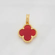 Dije Trebol Agata 5.15g / 3cm Oro Amarillo 18K