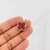 Dije Trebol Agata 5.15g / 3cm Oro Amarillo 18K