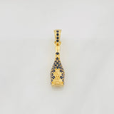 Dije Botella de Champagne 1.5g / 2cm Oro Amarillo 18K