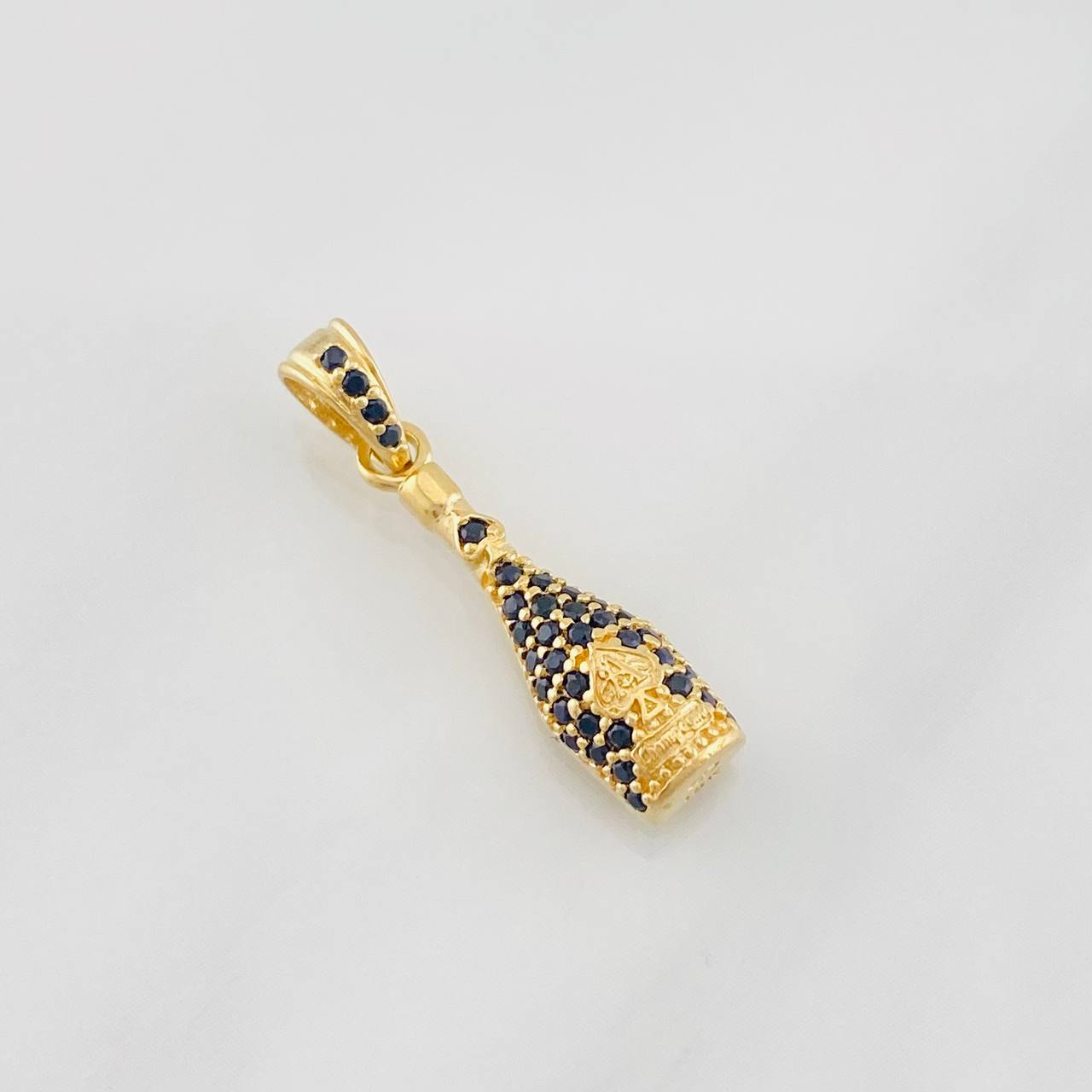 Dije Botella de Champagne 1.5g / 2cm Oro Amarillo 18K
