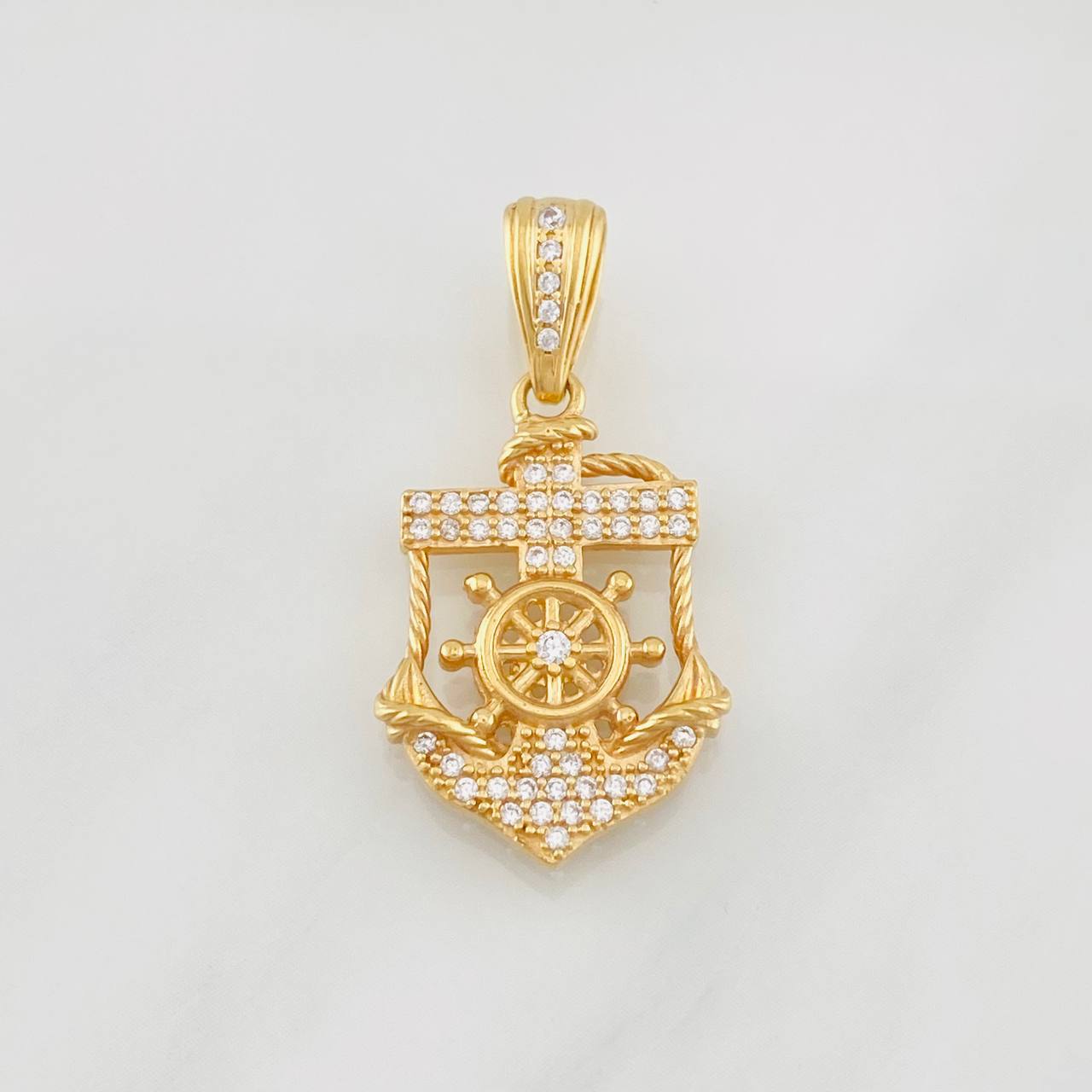 Dije Cruz Ancla 2.9g / 3cm Oro Amarillo 18K
