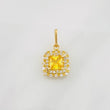 Dije Halo Cuadrado 2g / 2cm Oro Amarillo 18K