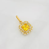 Dije Halo Cuadrado 2g / 2cm Oro Amarillo 18K