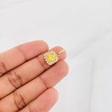 Dije Halo Cuadrado 2g / 2cm Oro Amarillo 18K