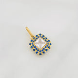 Dije Halo Cuadrado 2g / 2cm Oro Amarillo 18K