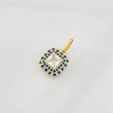 Dije Halo Cuadrado 2g / 2cm Oro Amarillo 18K