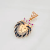 Dije Rey Leon 3.15g / 3cm Tres Oros 18K