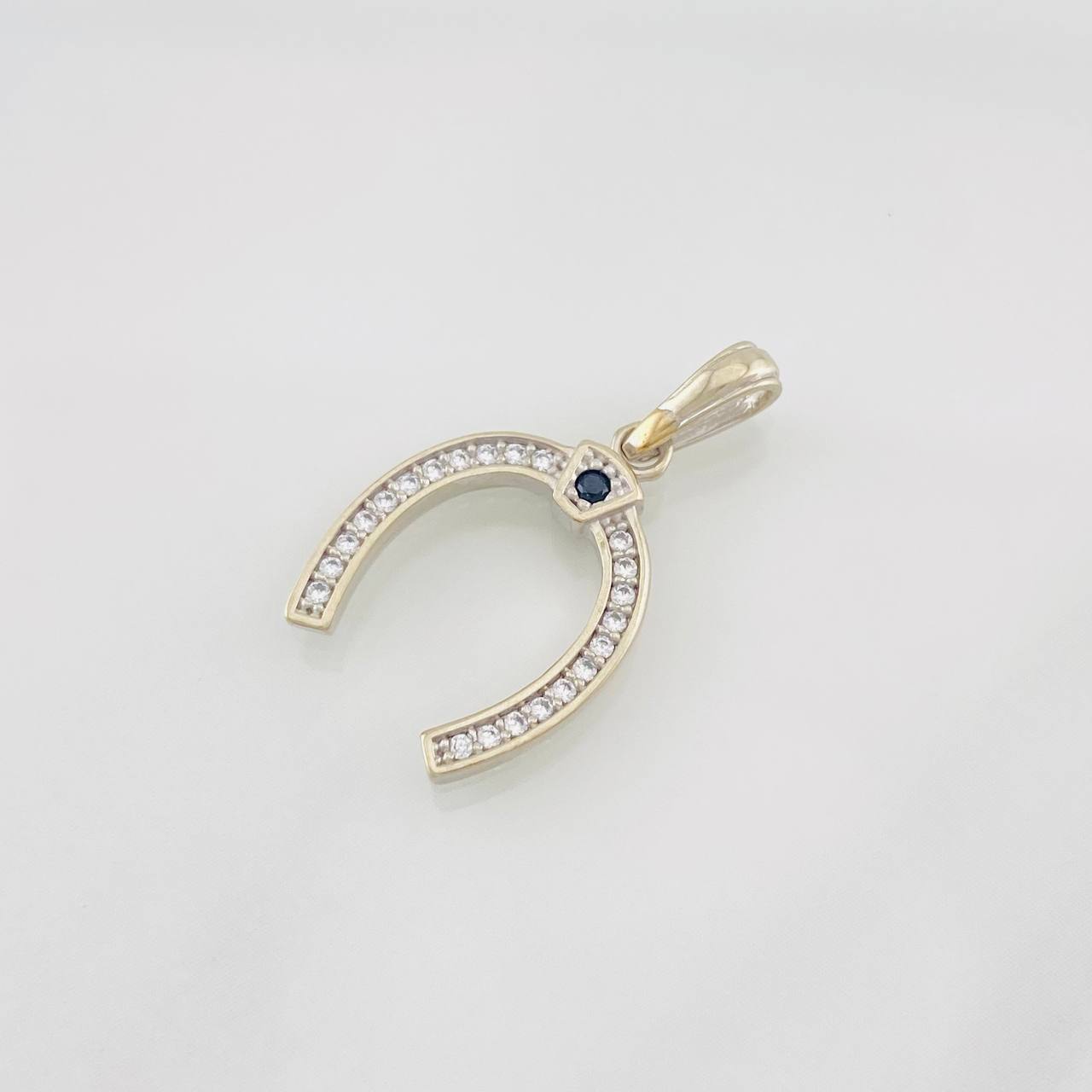 Dije Herradura 1.35g / 2.3cm Oro Blanco 18K