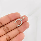 Dije Herradura 1.35g / 2.3cm Oro Blanco 18K