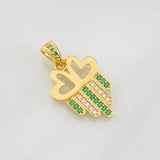 Dije Hamsa Corazones 3.1g / 2.5cm Oro Amarillo 18K