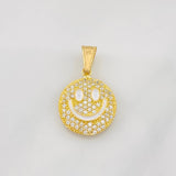 Dije Cara Feliz Tupida 1.85g / 2.2cm Oro Amarillo 18K