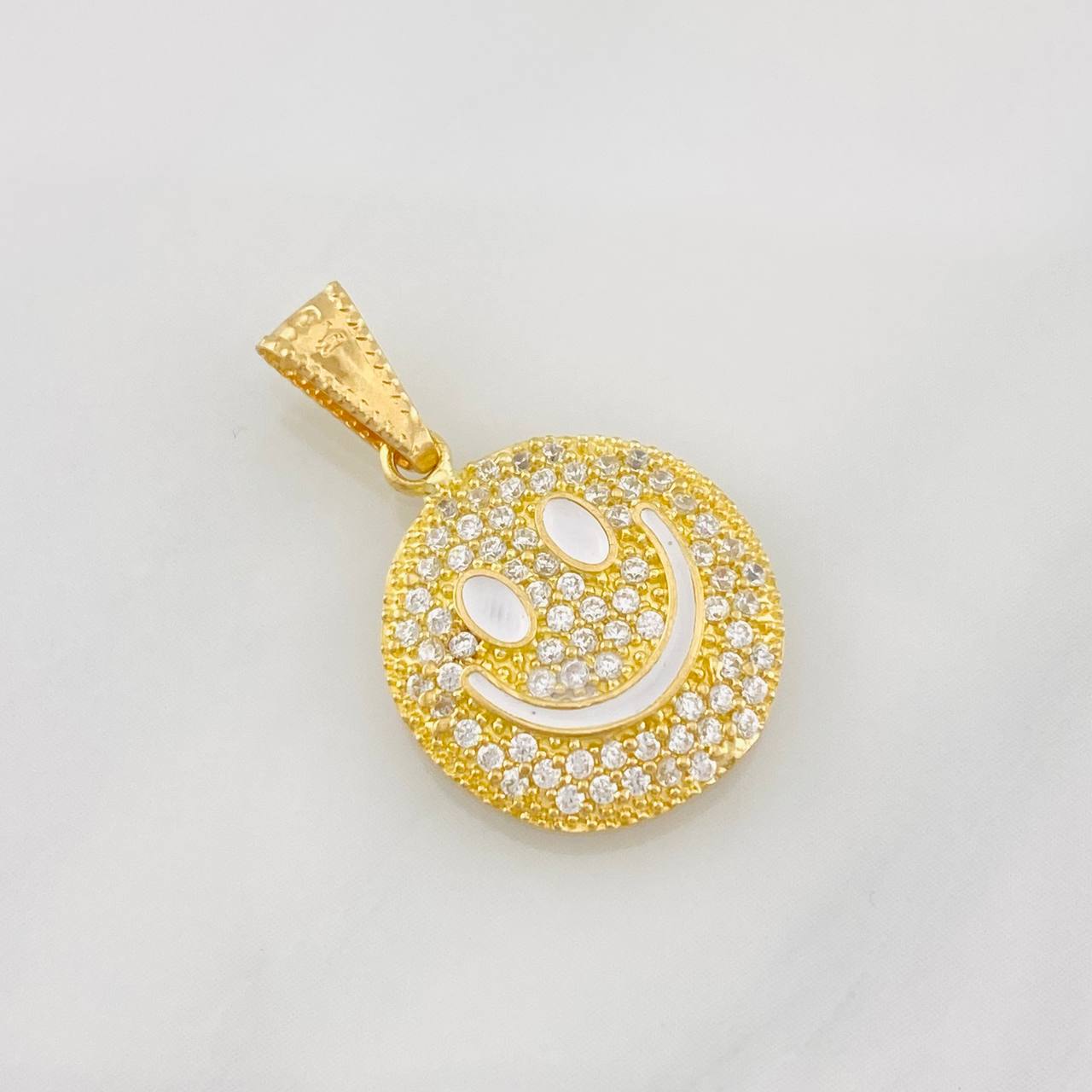 Dije Cara Feliz Tupida 1.85g / 2.2cm Oro Amarillo 18K