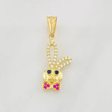 Dije Conejo Moño 1.1g / 2.8cm Oro Amarillo 18K