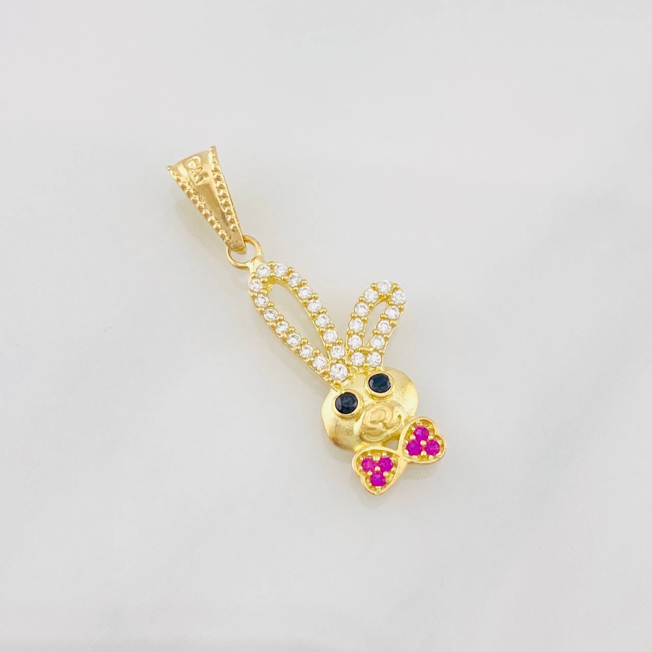 Dije Conejo Moño 1.1g / 2.8cm Oro Amarillo 18K
