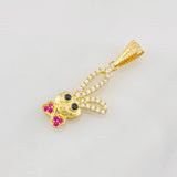 Dije Conejo Moño 1.1g / 2.8cm Oro Amarillo 18K