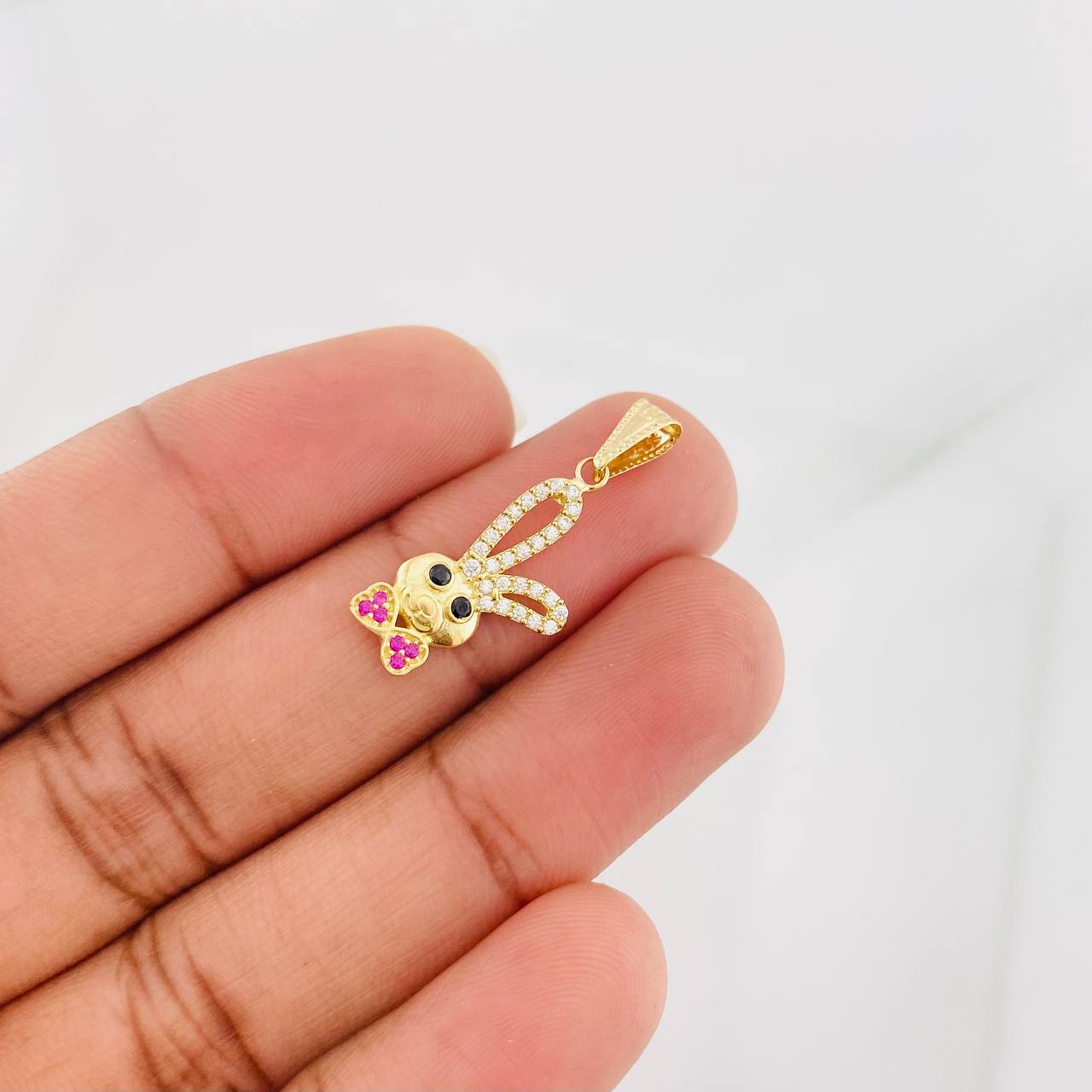 Dije Conejo Moño 1.1g / 2.8cm Oro Amarillo 18K