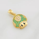 Dije Hongo Animado 2.15g / 1.5cm Oro Amarillo 18K