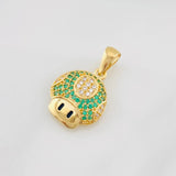 Dije Hongo Animado 2.15g / 1.5cm Oro Amarillo 18K