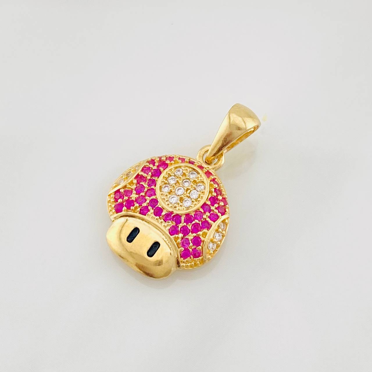 Dije Hongo Animado 2.15g / 1.5cm Oro Amarillo 18K