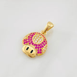 Dije Hongo Animado 2.15g / 1.5cm Oro Amarillo 18K