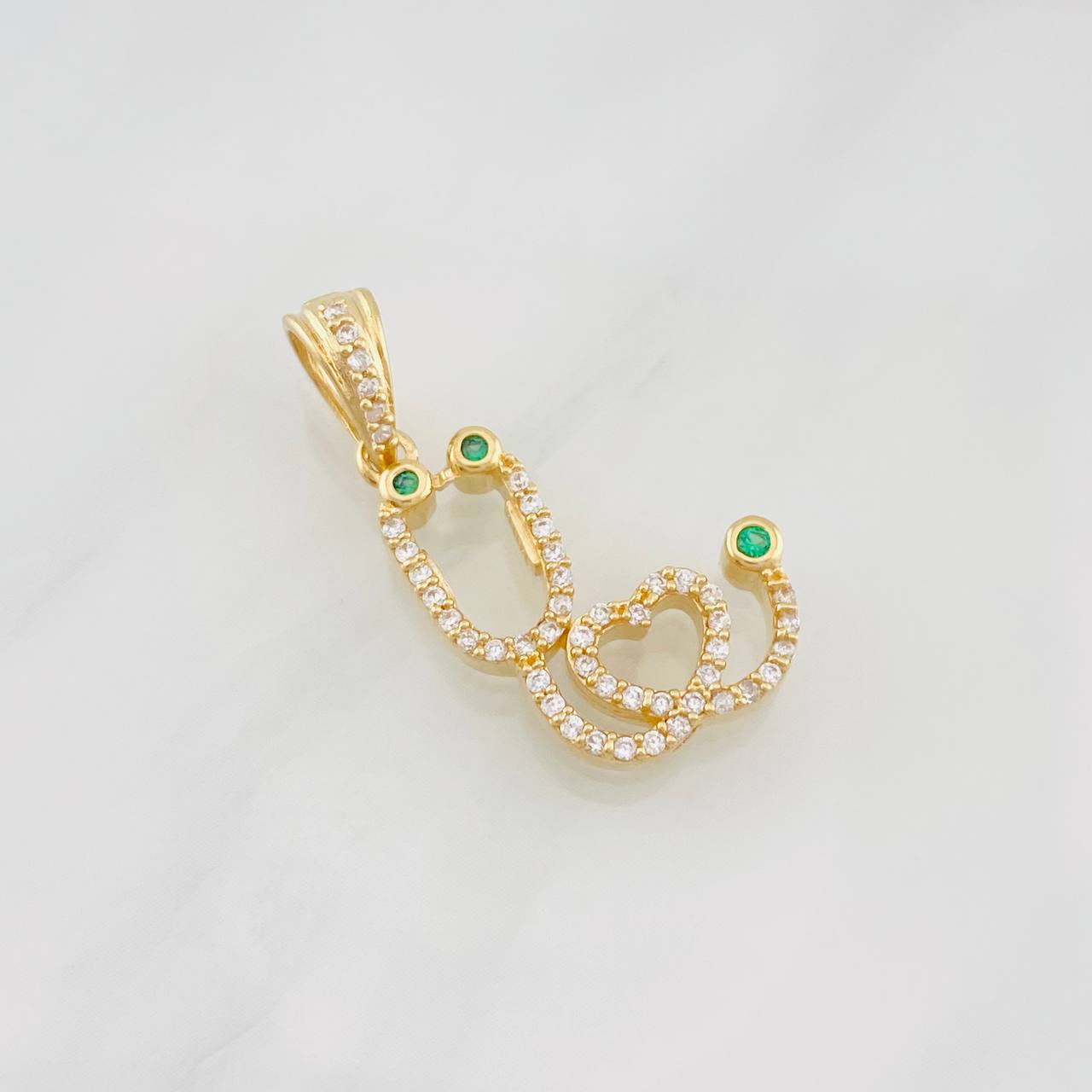 Dije Estetoscopio 2.6g / 2.7cm Oro Amarillo 18K