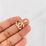 Dije Doble Ola 1.45g / 2cm Oro Amarillo 18K