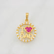 Dije I Love You Dad 2g / 2cm Oro Amarillo 18K