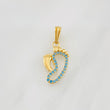Dije Pies 1g / 2cm Oro Rosa 18K