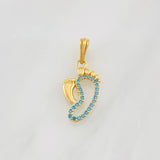Dije Pies 1g / 2cm Oro Rosa 18K