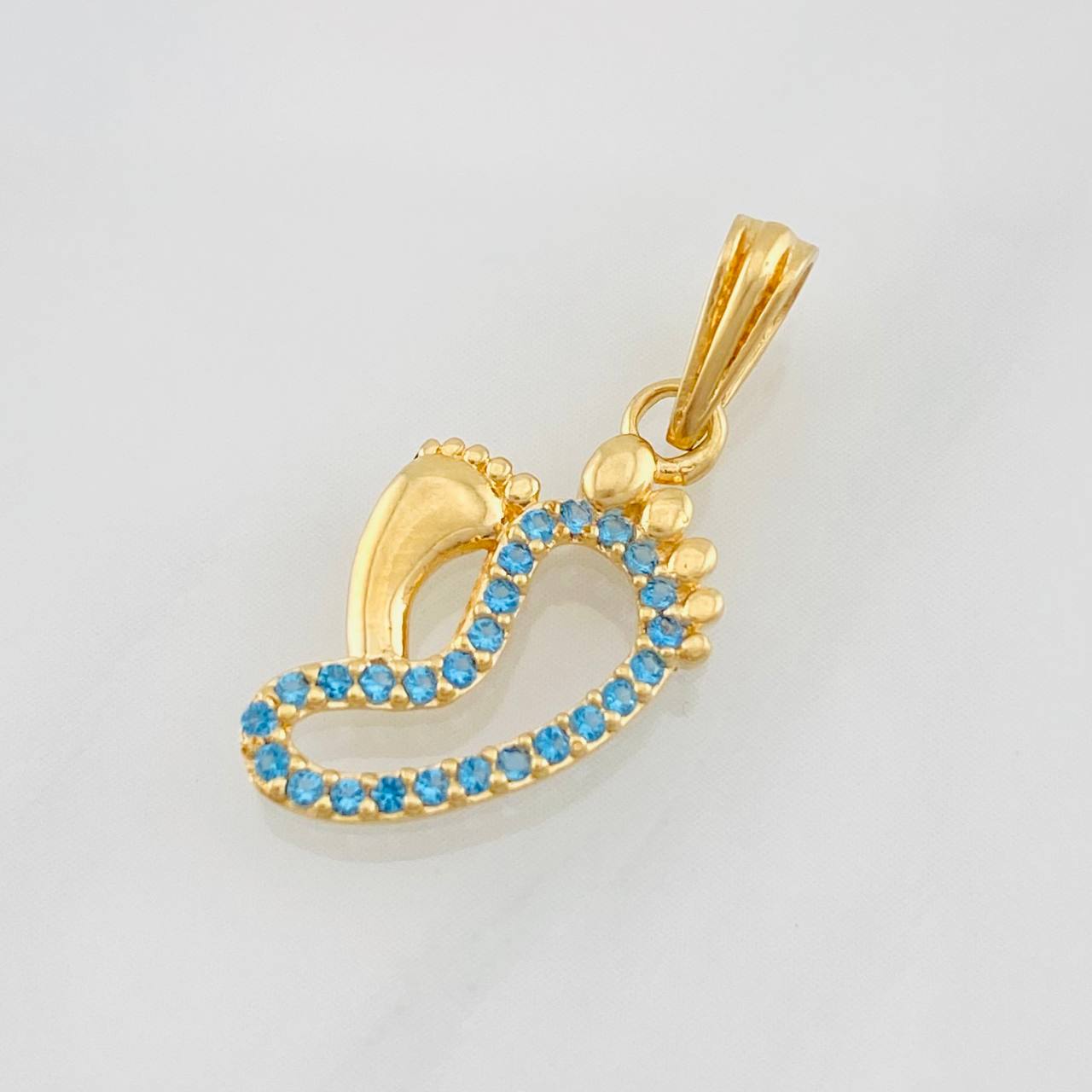Dije Pies 1g / 2cm Oro Rosa 18K
