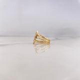 Anillo LV 4.55gr / T6 1/2 / Circones Fucsia-Amarillo-Azul Oro Amarillo 18K $