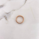 Anillo Argolla Tornillo 5.3gr / T7 1/2 / Circones Blancos Oro Rosa 18K #