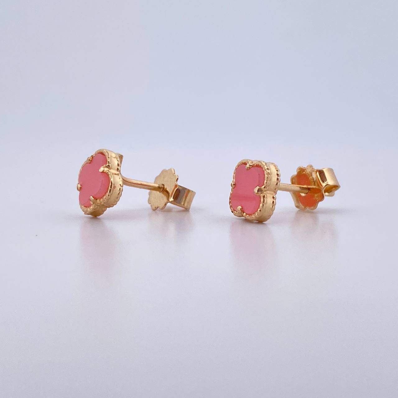 Topos Trebol 1.45gr / Rosados Oro Amarillo Nac.Esp. 18K &