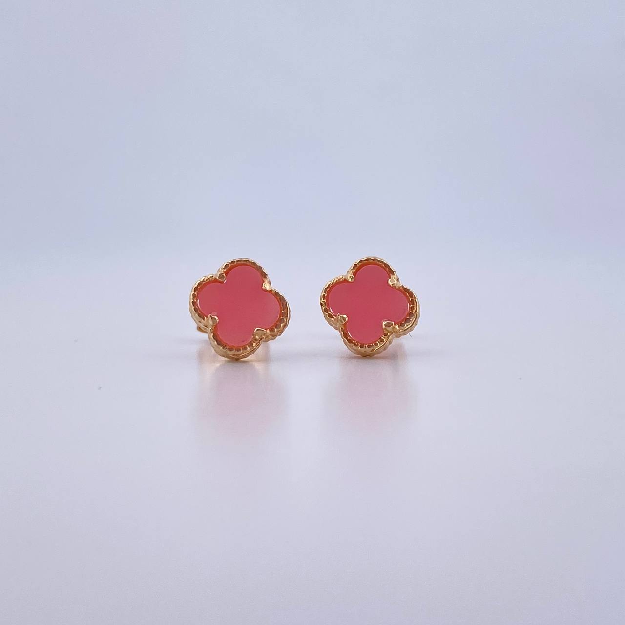 Topos Trebol 1.45gr / Rosados Oro Amarillo Nac.Esp. 18K &