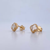 Topos Trebol 2gr / Nacar Blanco Oro Amarillo Nac.Esp. 18K &
