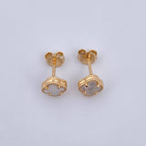 Topos Trebol 2gr / Nacar Blanco Oro Amarillo Nac.Esp. 18K &