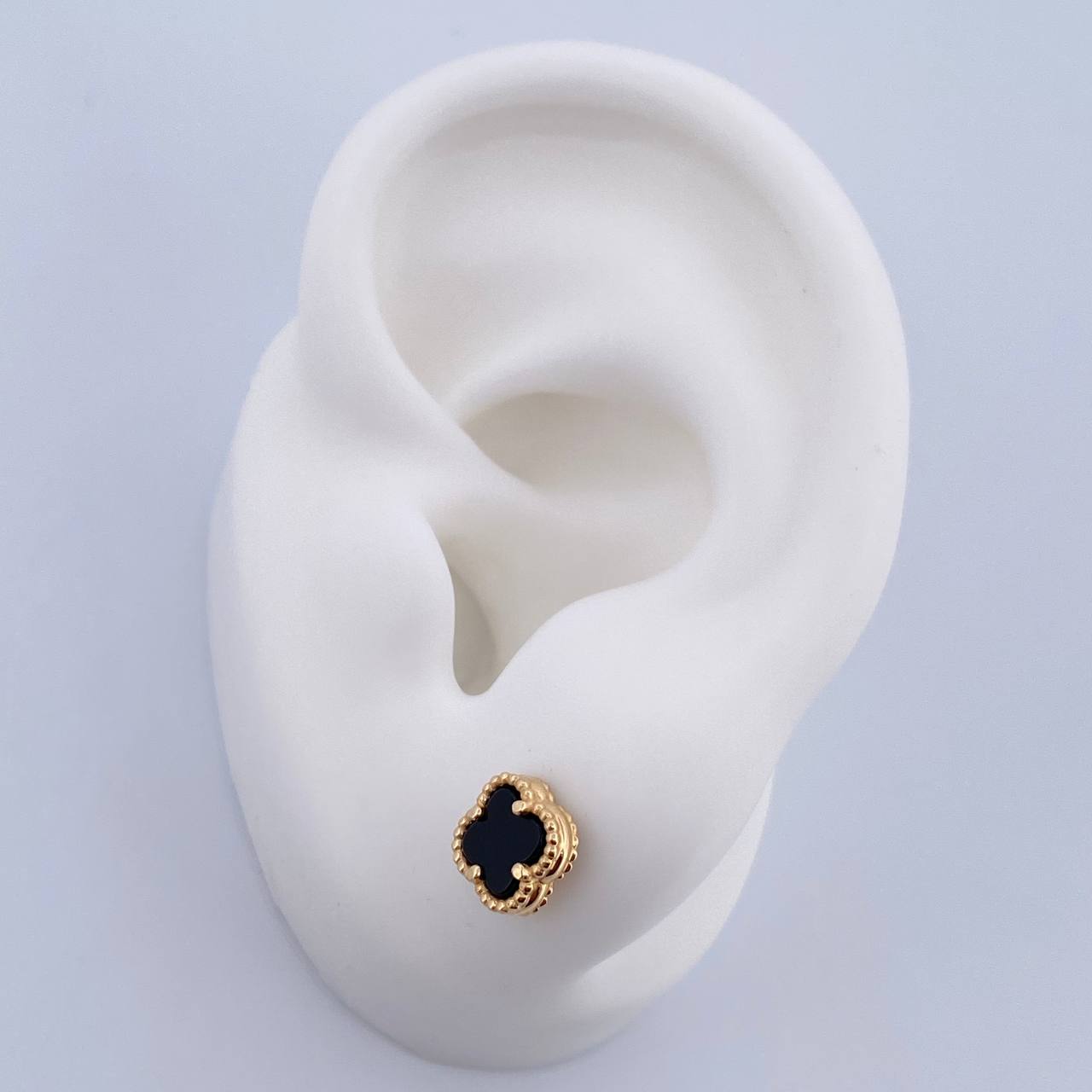 Topos Trebol 2gr / Onix Negro Oro Amarillo Nac.Esp. 18K &