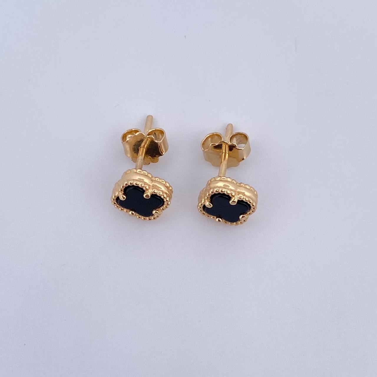 Topos Trebol 2gr / Onix Negro Oro Amarillo Nac.Esp. 18K &