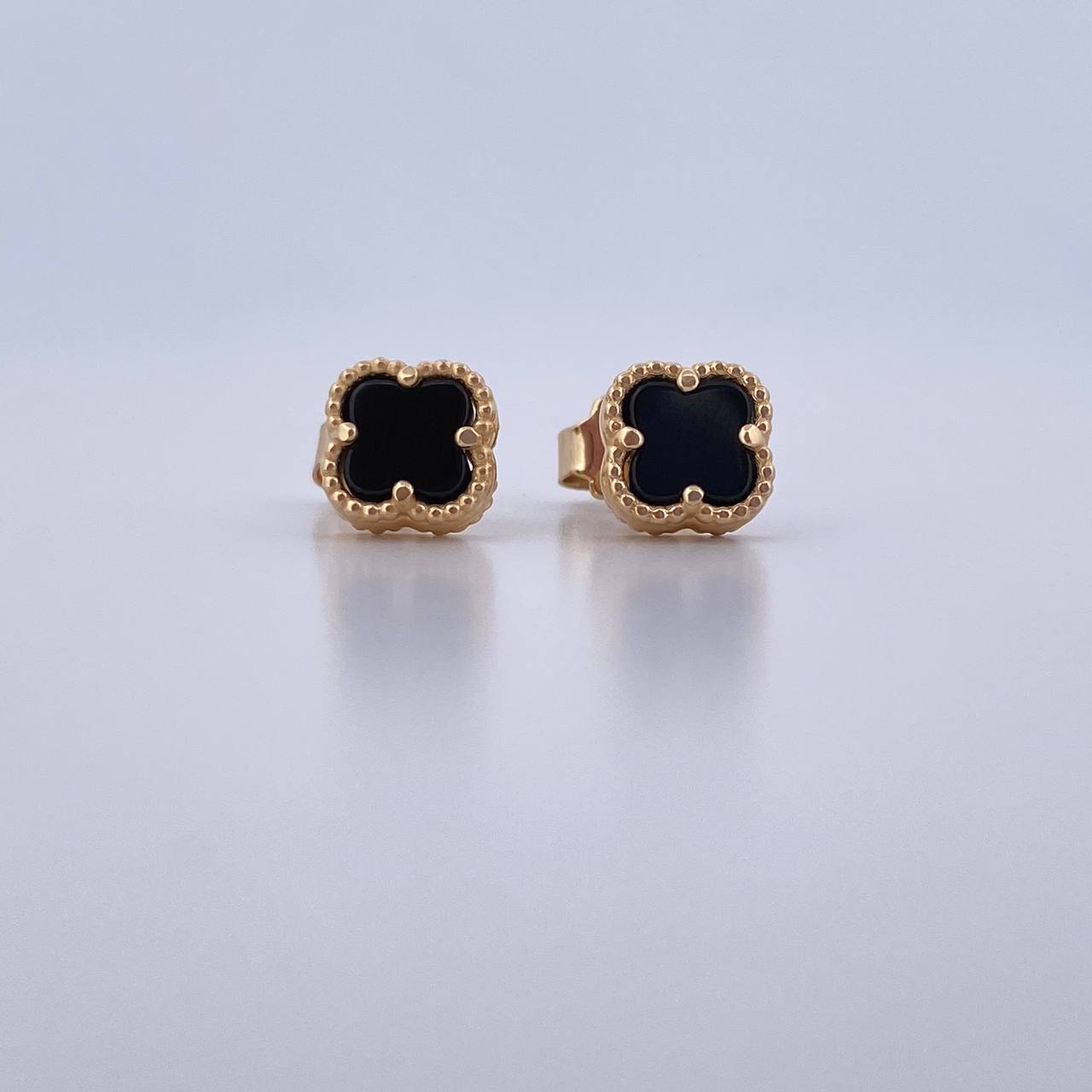 Topos Trebol 2gr / Onix Negro Oro Amarillo Nac.Esp. 18K &