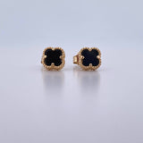 Topos Trebol 2gr / Onix Negro Oro Amarillo Nac.Esp. 18K &