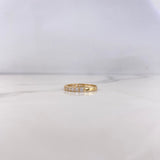 Anillo Churumbela  1.65gr / T5 3/4 / Circones Blancos Oro Amarillo 18K #