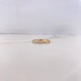 Anillo Churumbela  1.65gr / T5 3/4 / Circones Blancos Oro Amarillo 18K #