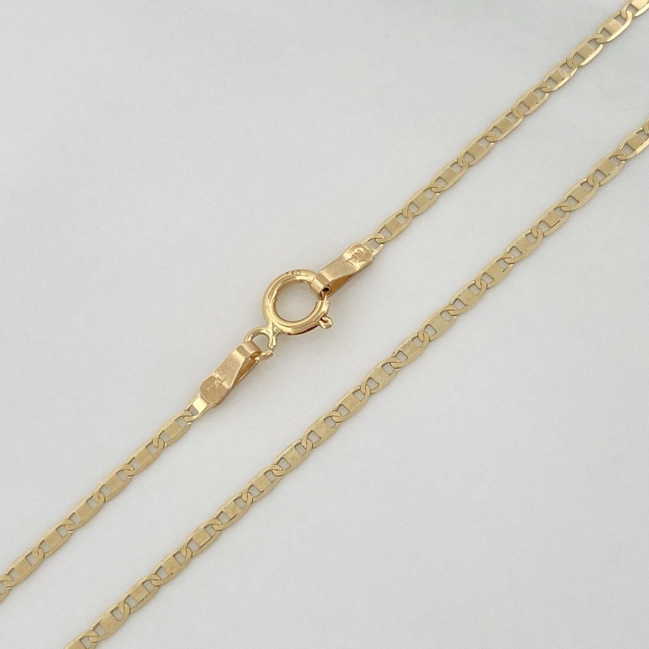 Cadena Escalera Plana 1.45 g / 45 cm / 1.2 mm Oro Amarillo 18K