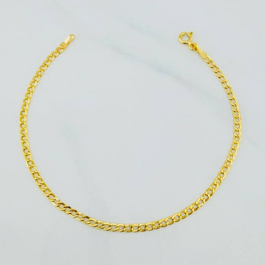 Pulso Cubano 1.2 g / 19 cm / 2.5 mm Oro Amarillo 18K