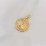 Dije Medalla San Benito 2.65g / 2.4cm Oro Amarillo 18K